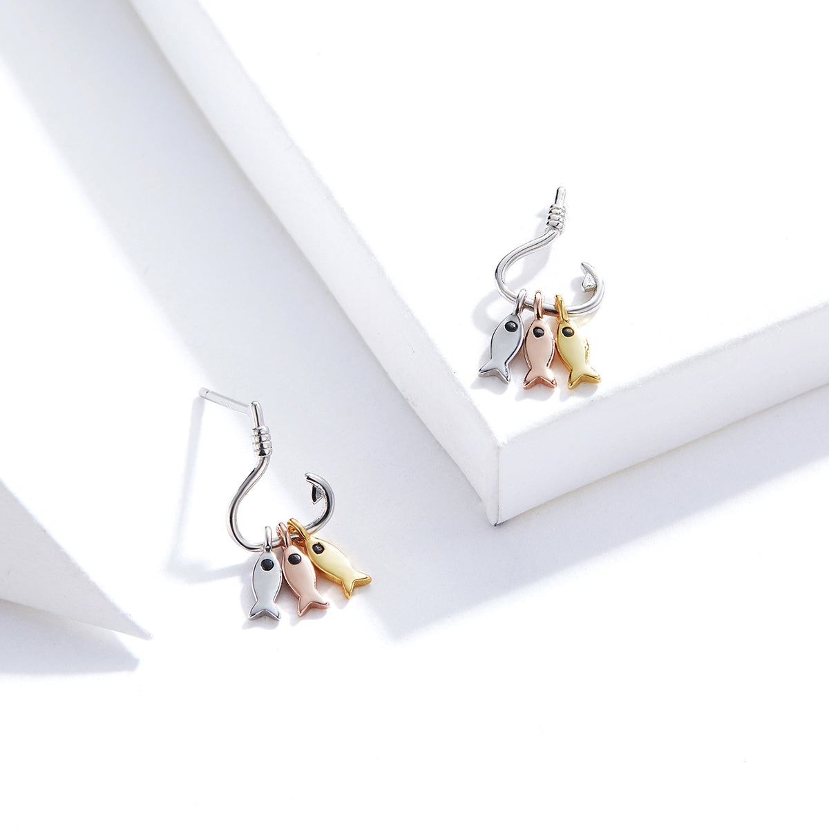 "Sylvory 925 Sterling Silver Fisherman's Delight Studs"