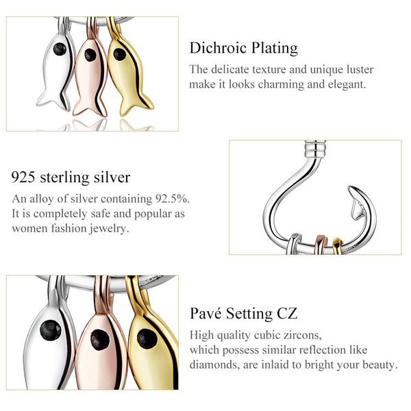 "Sylvory 925 Sterling Silver Fisherman's Delight Studs"