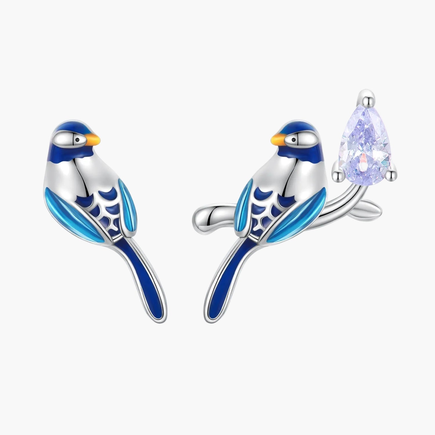 "Sylvory 925 Sterling Silver Flight Bird Studs" Main image