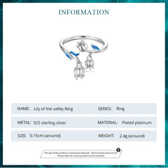 "Sylvory 925 Sterling Silver Floral Carousel Ring"