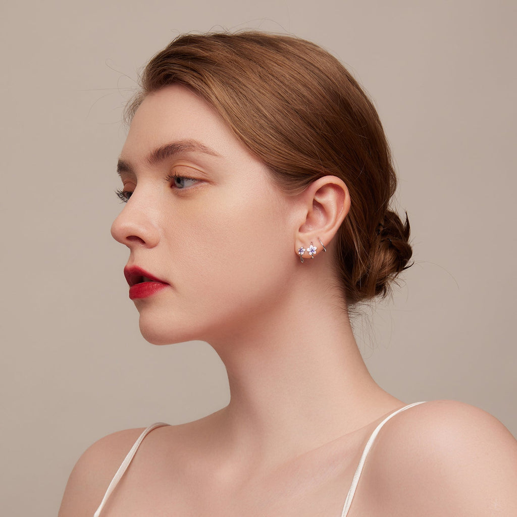 "Sylvory 925 Sterling Silver Floral Whispers Hook"
