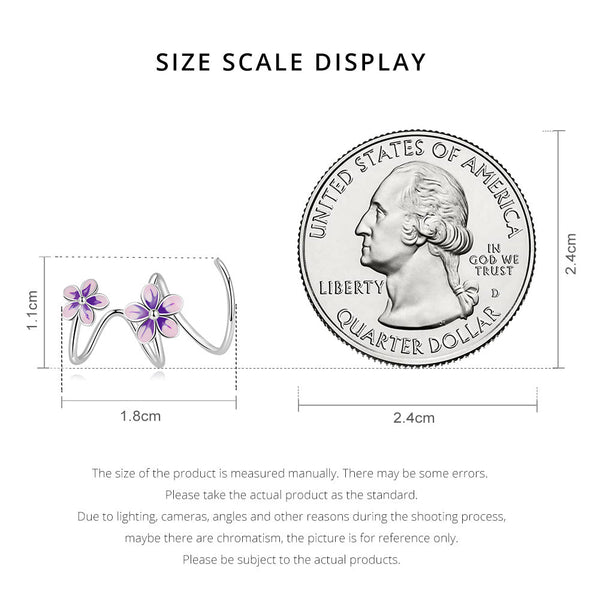 "Sylvory 925 Sterling Silver Floral Whispers Hook"