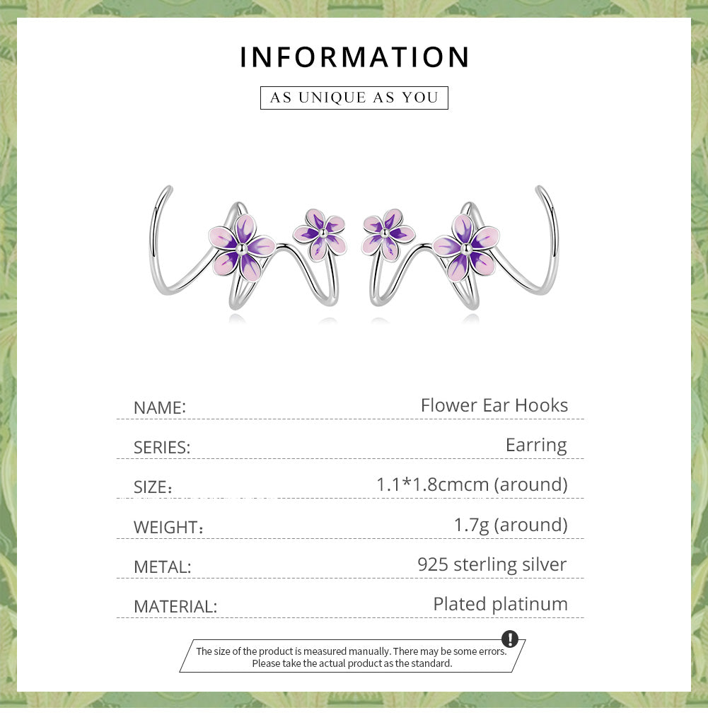 "Sylvory 925 Sterling Silver Floral Whispers Hook"