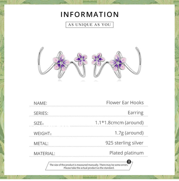"Sylvory 925 Sterling Silver Floral Whispers Hook"