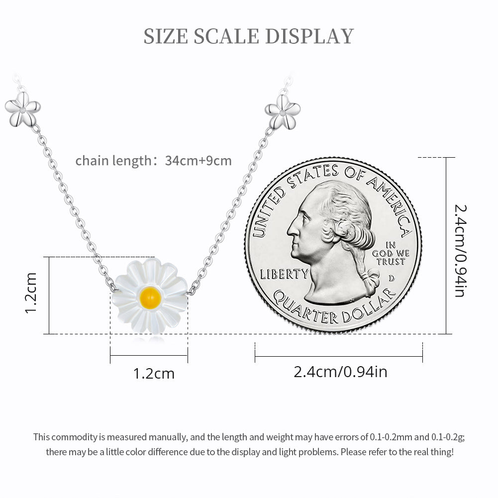 "Sylvory 925 Sterling Silver Flower Meadow Necklace"