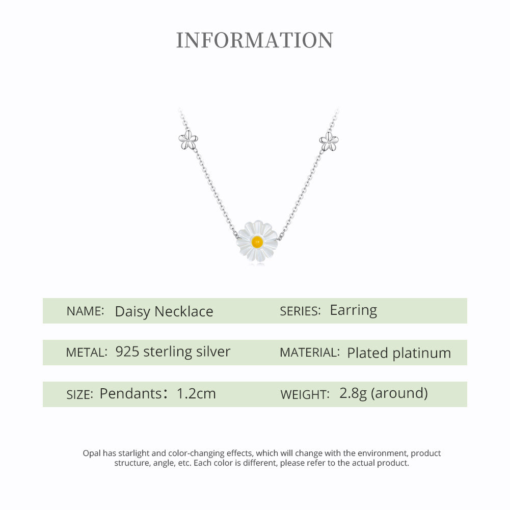 "Sylvory 925 Sterling Silver Flower Meadow Necklace"