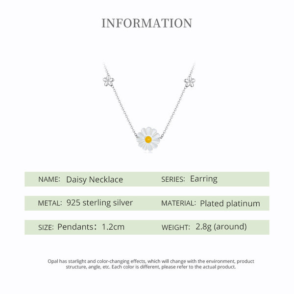 "Sylvory 925 Sterling Silver Flower Meadow Necklace"
