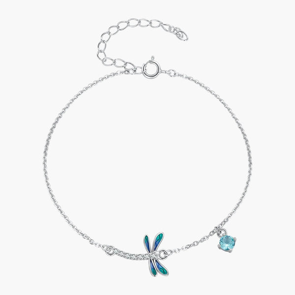 Silver FlutterWing Bracelet in 925 Sterling Silver by Sylvory