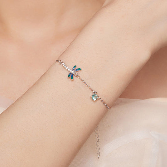 "Sylvory 925 Sterling Silver FlutterWing Bracelet"