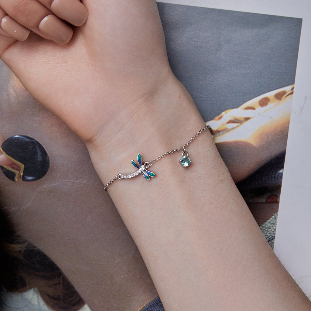 "Sylvory 925 Sterling Silver FlutterWing Bracelet"