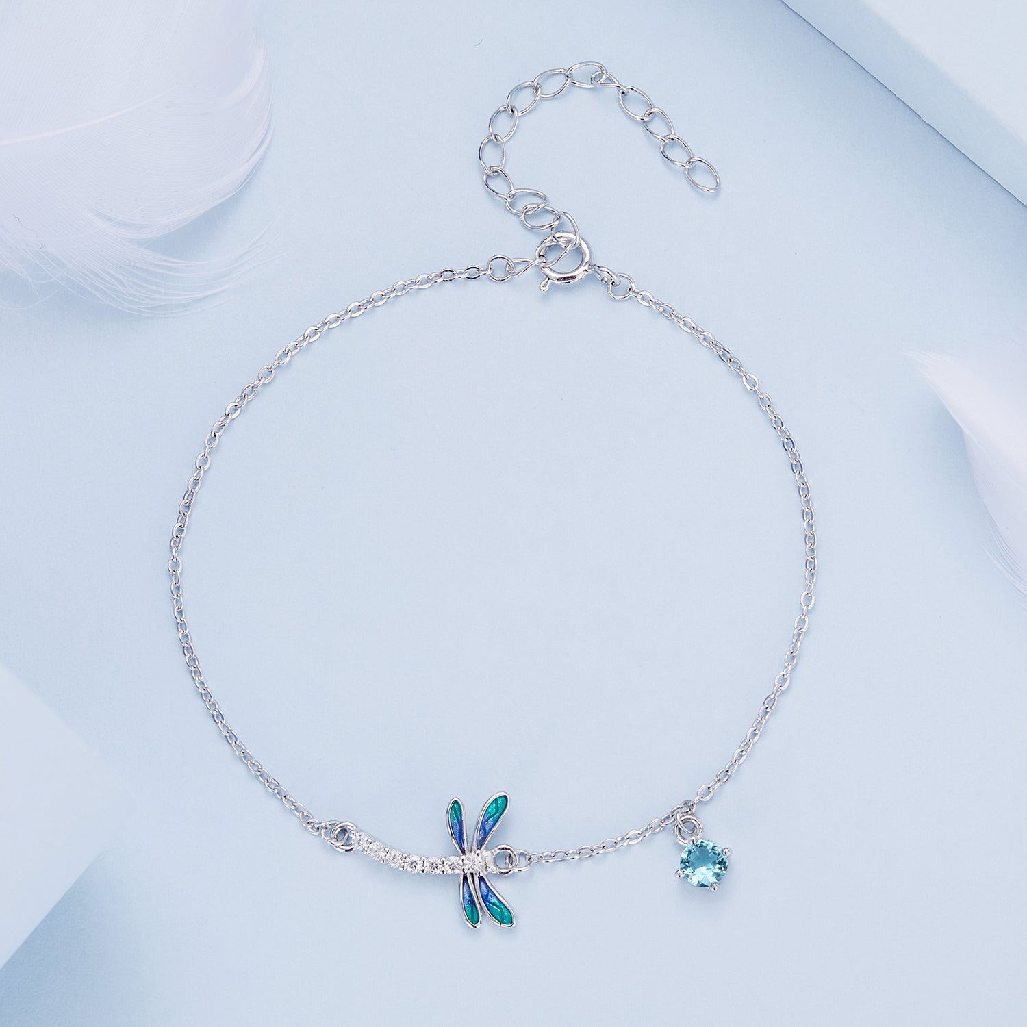 "Sylvory 925 Sterling Silver FlutterWing Bracelet"