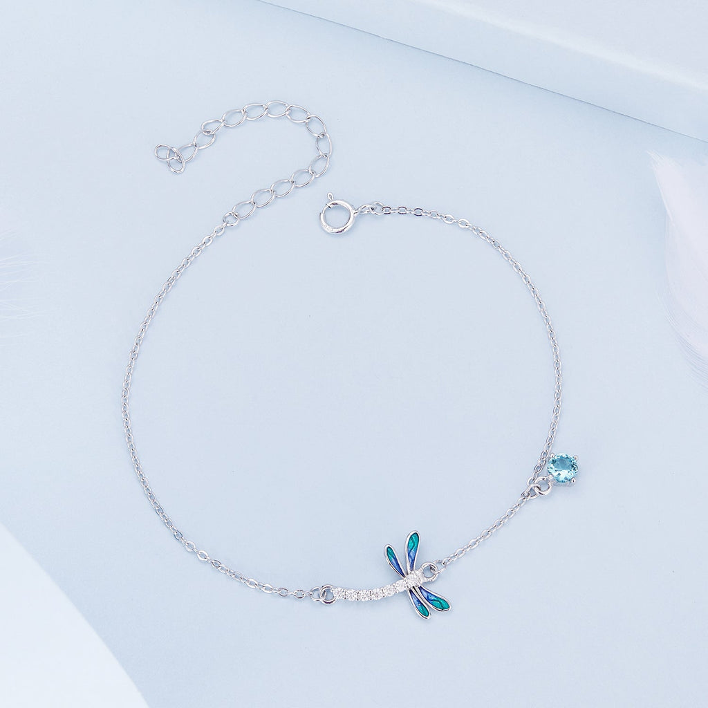 "Sylvory 925 Sterling Silver FlutterWing Bracelet"