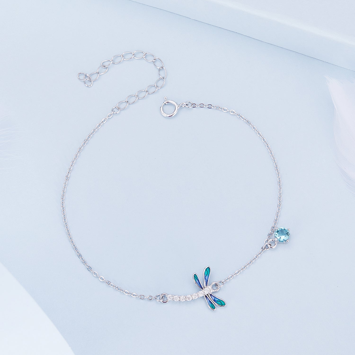 "Sylvory 925 Sterling Silver FlutterWing Bracelet"
