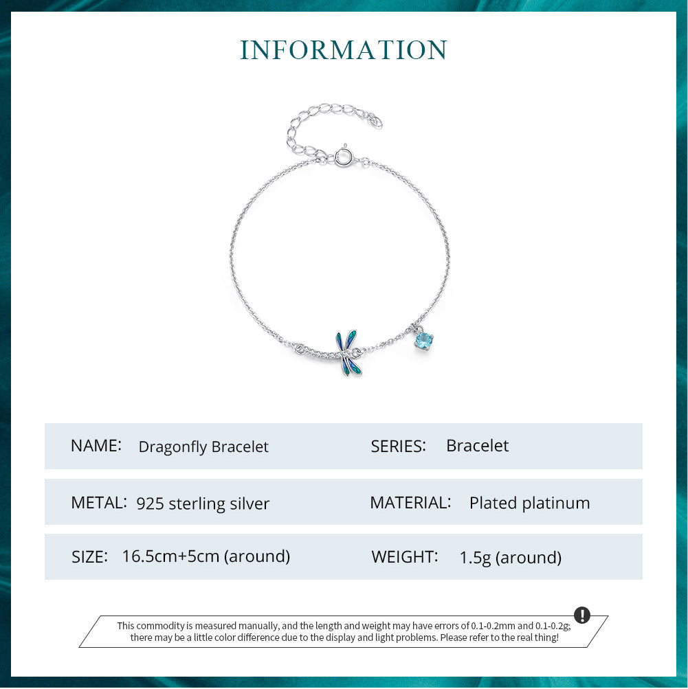 "Sylvory 925 Sterling Silver FlutterWing Bracelet"