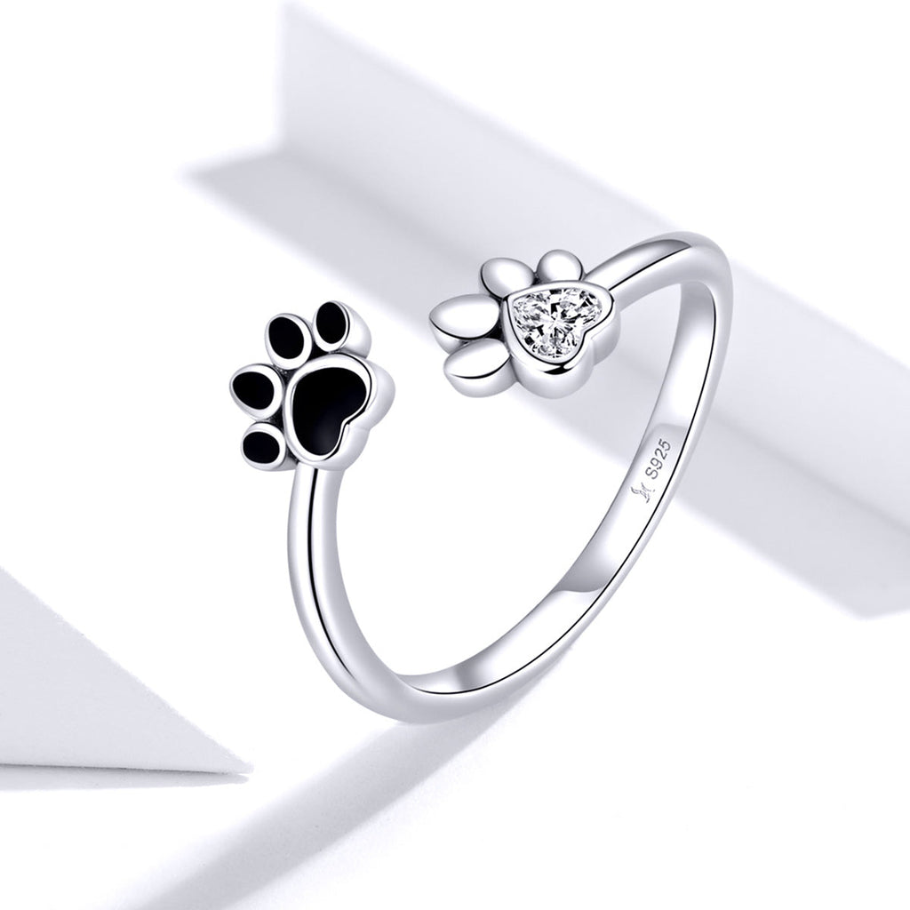 "Sylvory 925 Sterling Silver Forever Pawed Ring"