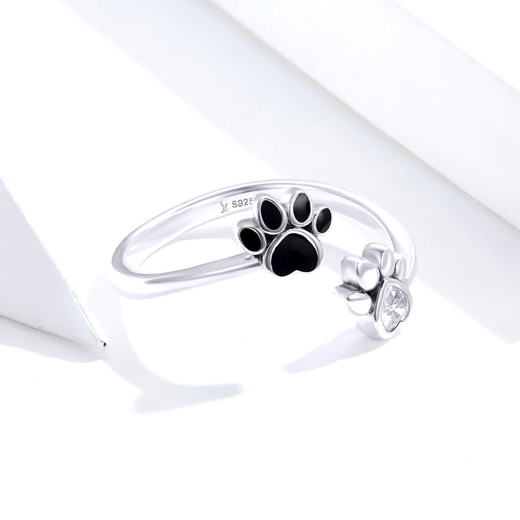 "Sylvory 925 Sterling Silver Forever Pawed Ring"