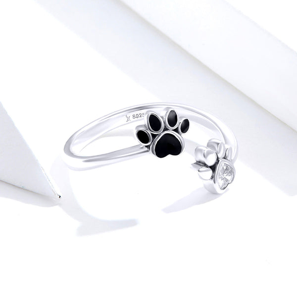 "Sylvory 925 Sterling Silver Forever Pawed Ring"