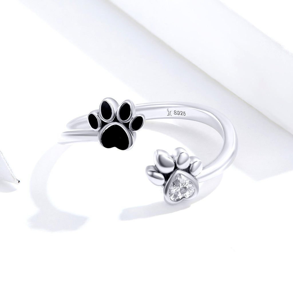 "Sylvory 925 Sterling Silver Forever Pawed Ring"