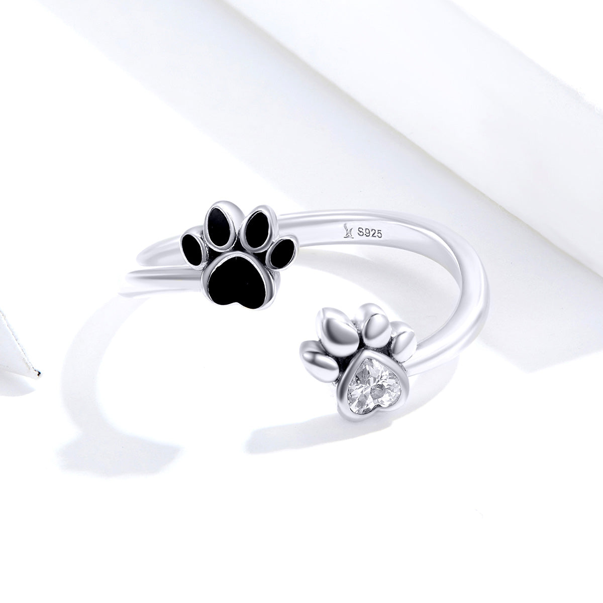 "Sylvory 925 Sterling Silver Forever Pawed Ring"