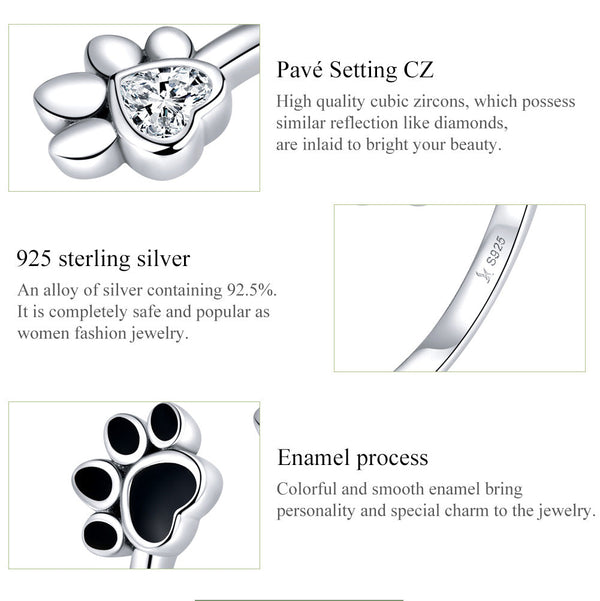 "Sylvory 925 Sterling Silver Forever Pawed Ring"