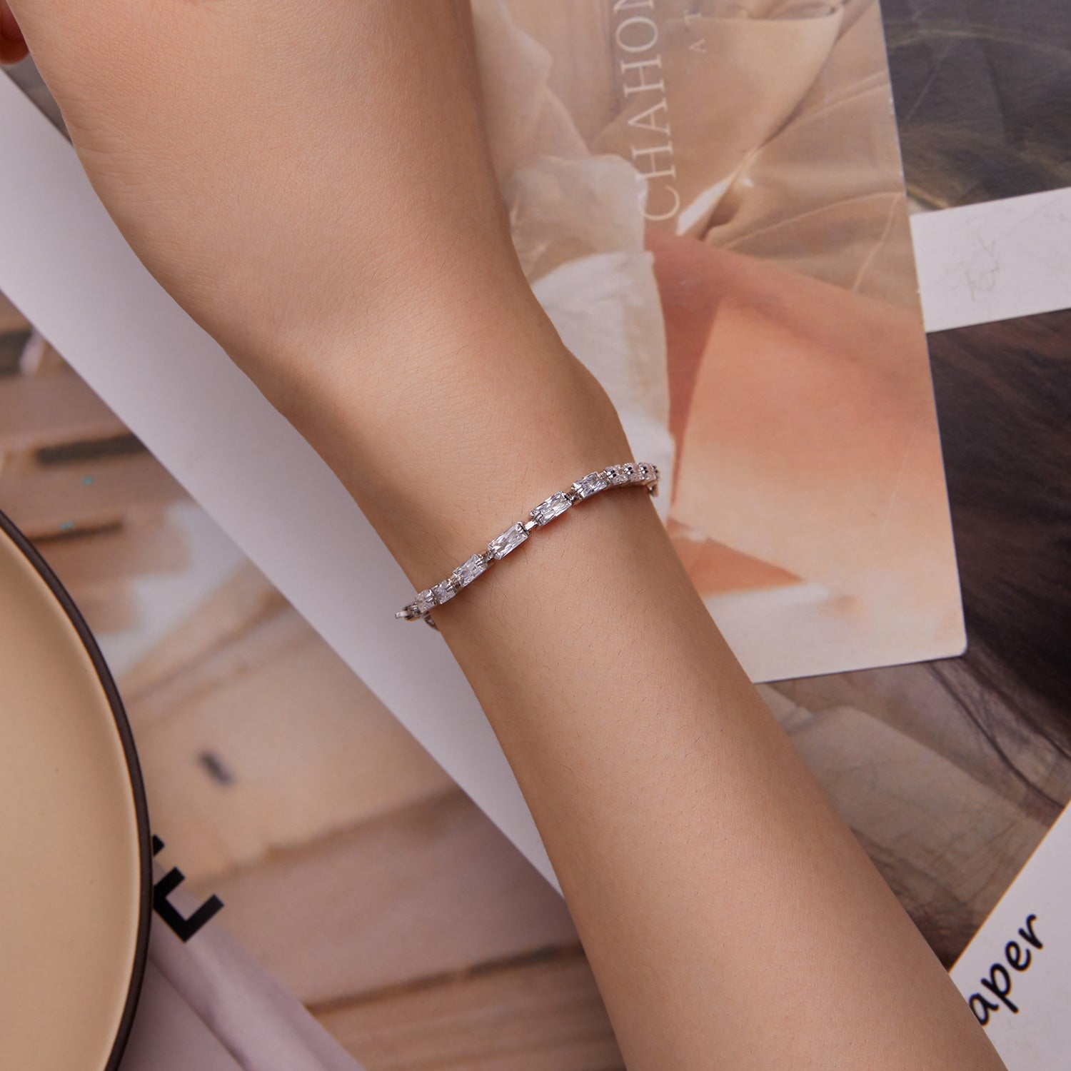 "Sylvory 925 Sterling Silver FusionLink bracelet"