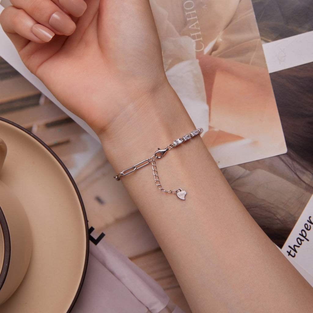"Sylvory 925 Sterling Silver FusionLink bracelet"
