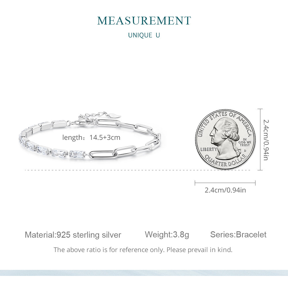 "Sylvory 925 Sterling Silver FusionLink bracelet"