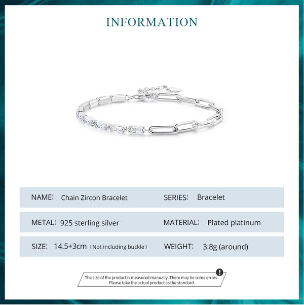 "Sylvory 925 Sterling Silver FusionLink bracelet"