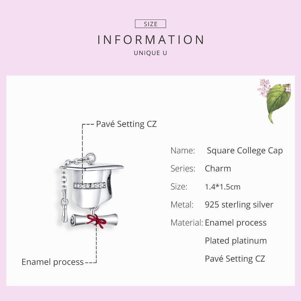 "Sylvory 925 Sterling Silver Graduation Charm"