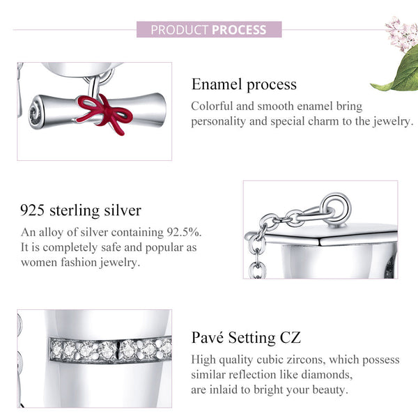 "Sylvory 925 Sterling Silver Graduation Charm"