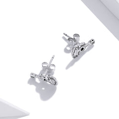 "Sylvory 925 Sterling Silver Guitar Groove Studs"