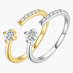 "Sylvory 925 Sterling Silver Halo Delight Ring"