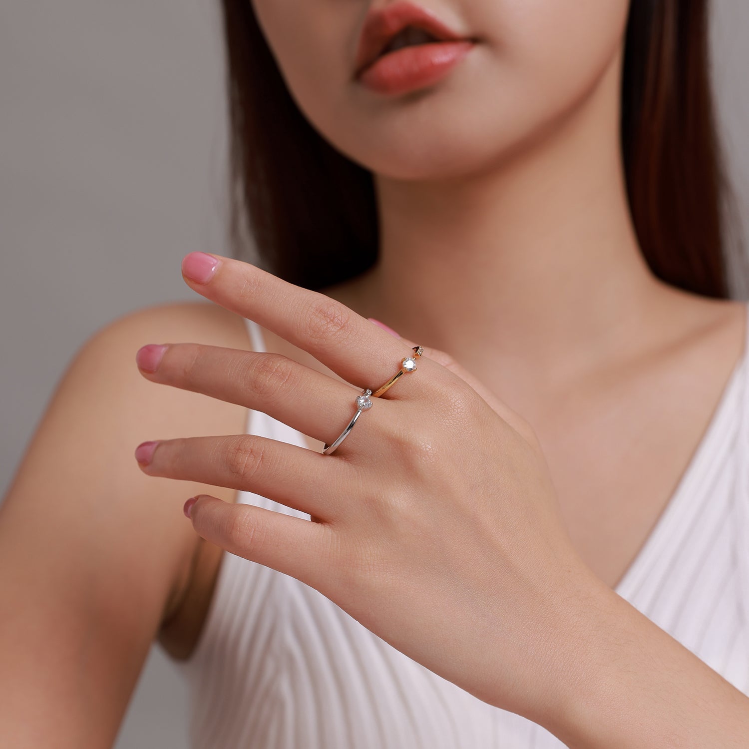 "Sylvory 925 Sterling Silver Halo Delight Ring"