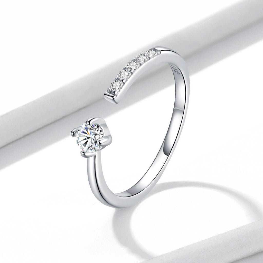 "Sylvory 925 Sterling Silver Halo Delight Ring"