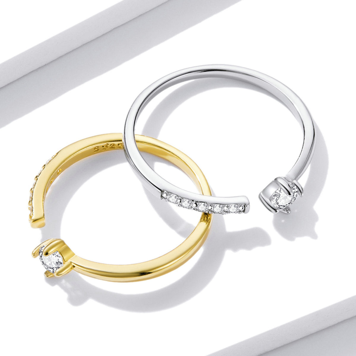 "Sylvory 925 Sterling Silver Halo Delight Ring"