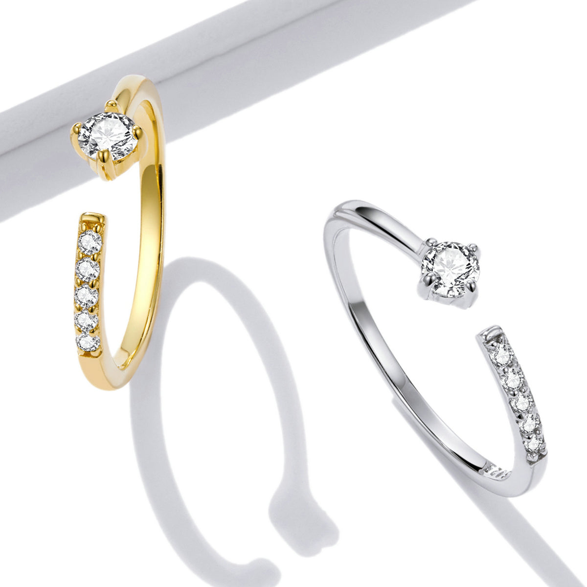 "Sylvory 925 Sterling Silver Halo Delight Ring"