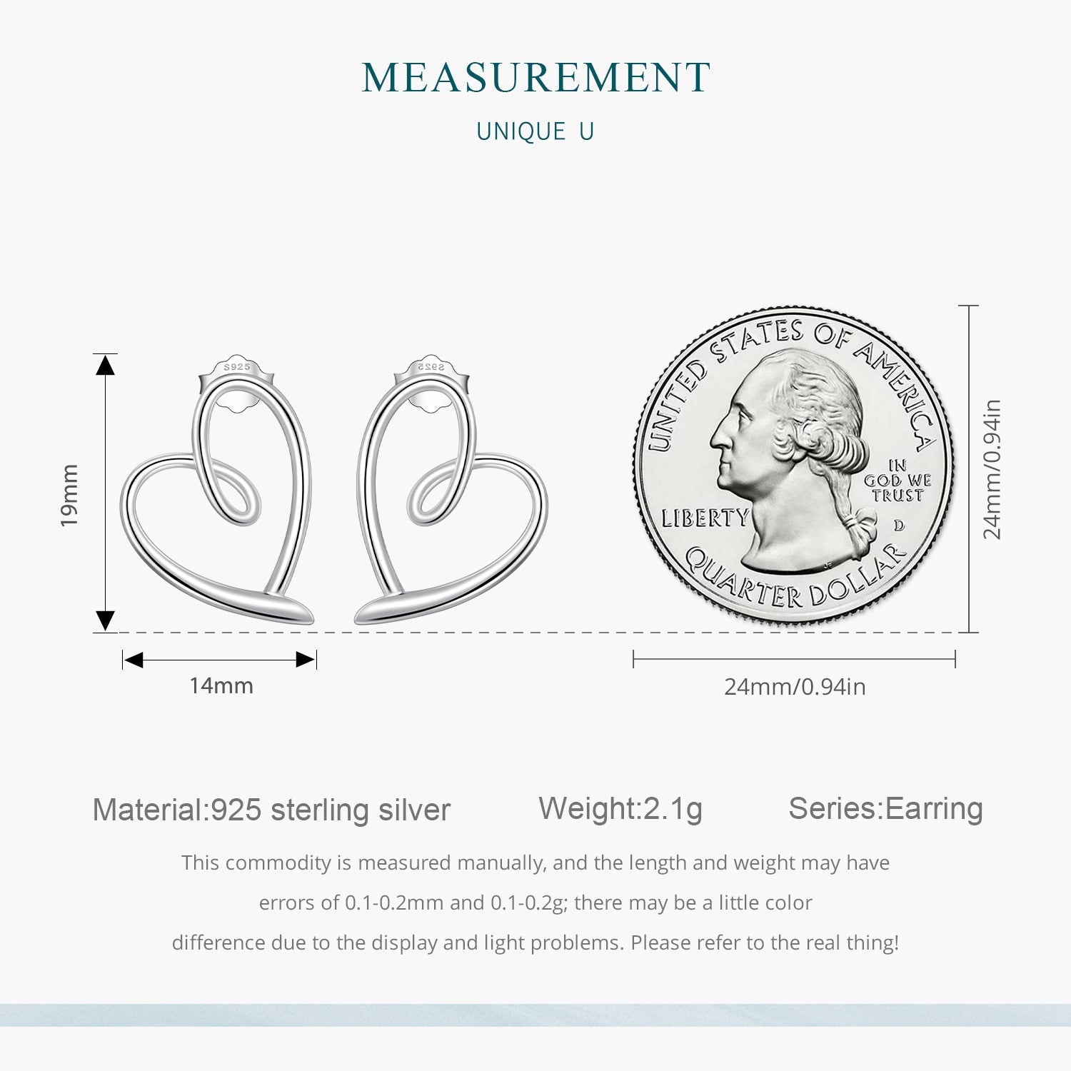 "Sylvory 925 Sterling Silver Heart Halo Studs"