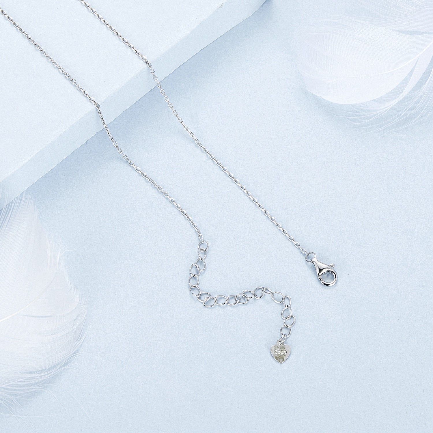 "Sylvory 925 Sterling Silver Heart Lock Necklace"