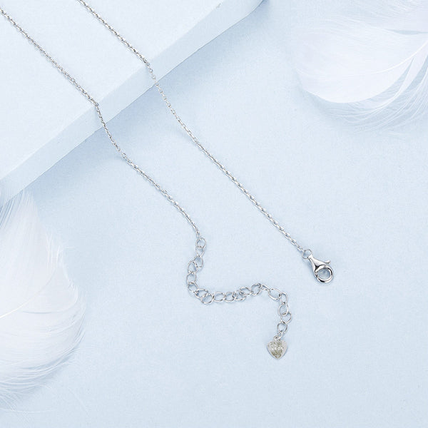 "Sylvory 925 Sterling Silver Heart Lock Necklace"