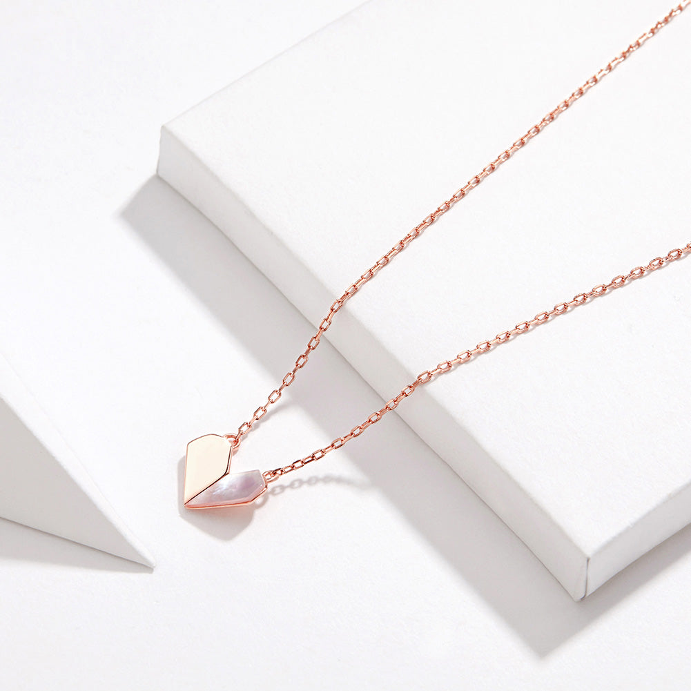 "Sylvory 925 Sterling Silver Heart's Delight Necklace"