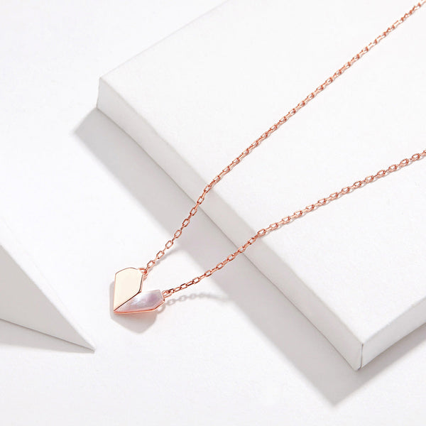 "Sylvory 925 Sterling Silver Heart's Delight Necklace"