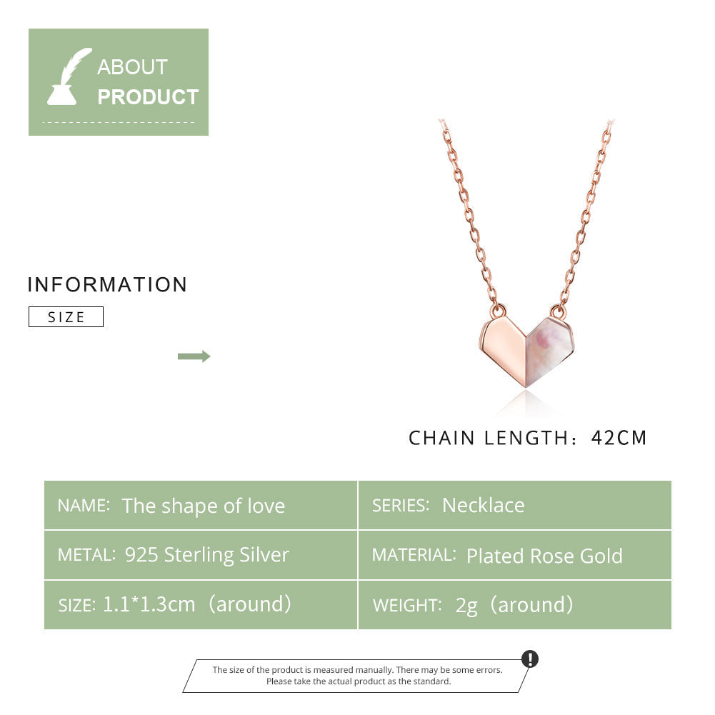 "Sylvory 925 Sterling Silver Heart's Delight Necklace"
