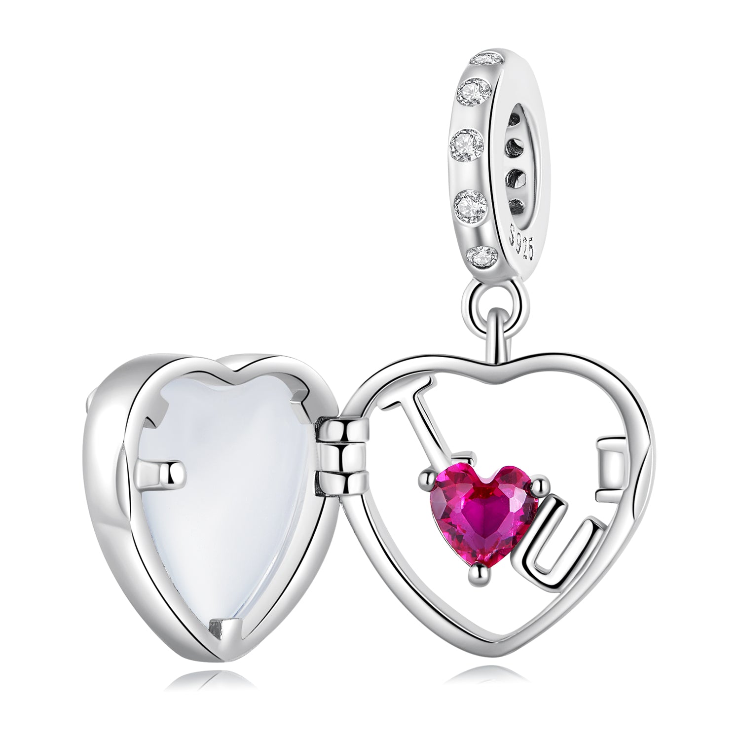 "Sylvory 925 Sterling Silver Keepsake of Love Charm"
