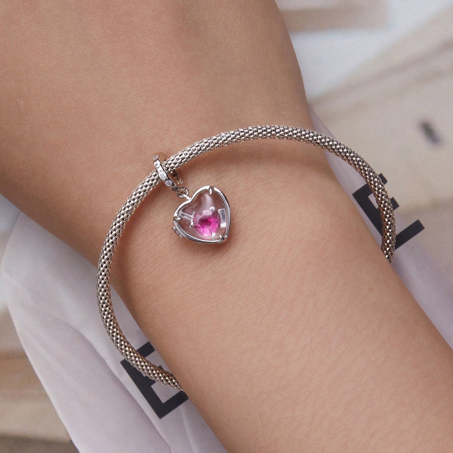 Silver Keepsake of Love Charm Secondary image