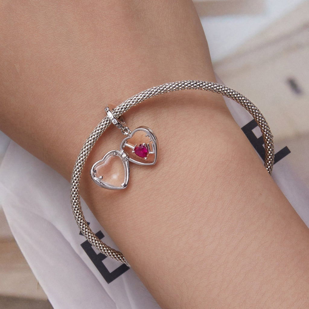"Sylvory 925 Sterling Silver Keepsake of Love Charm"