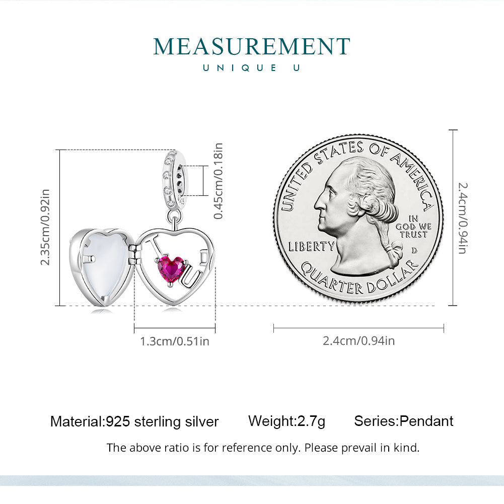 "Sylvory 925 Sterling Silver Keepsake of Love Charm"