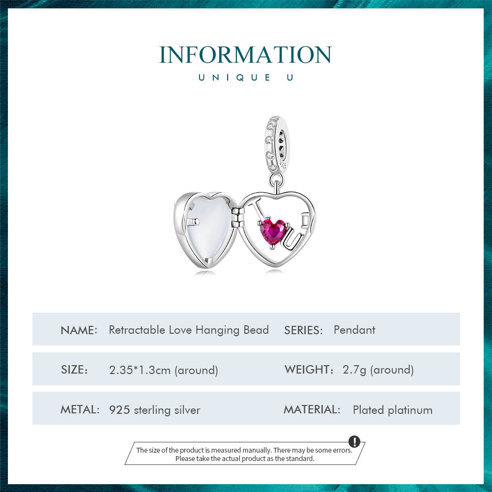 "Sylvory 925 Sterling Silver Keepsake of Love Charm"
