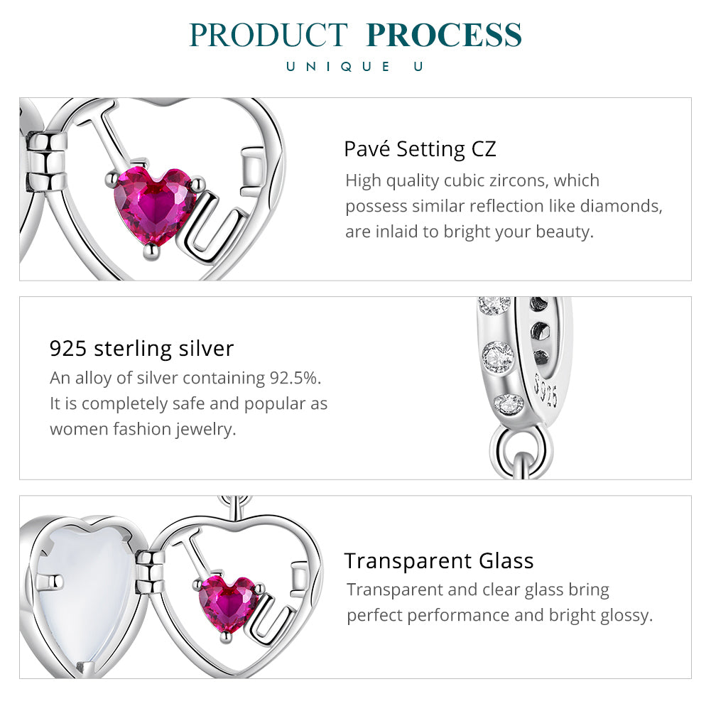 "Sylvory 925 Sterling Silver Keepsake of Love Charm"