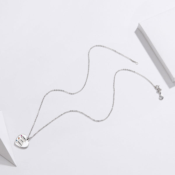 "Sylvory 925 Sterling Silver Life Priorities Necklace"
