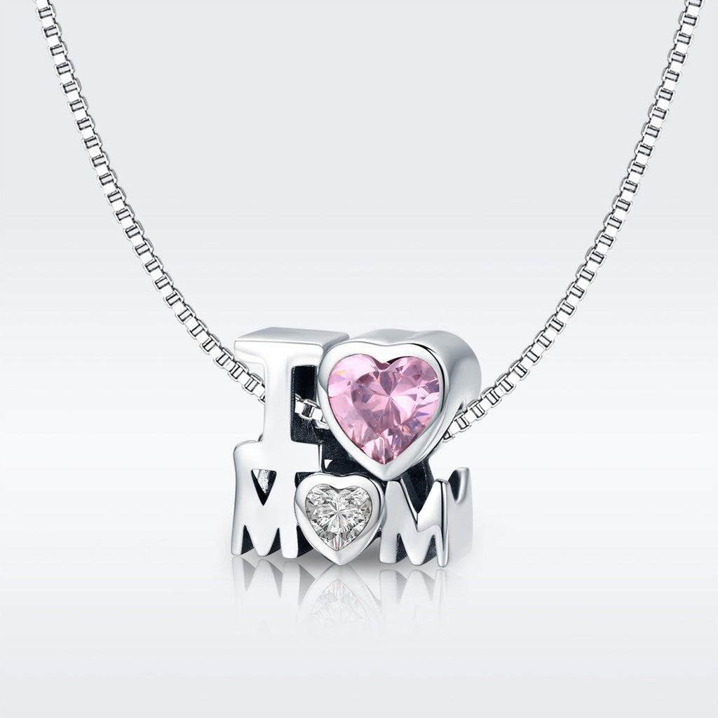 "Sylvory 925 Sterling Silver Love for Mom Charm"